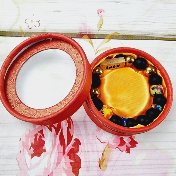 Authentic African men's beads bracelet elastic - Picture 6 of 11